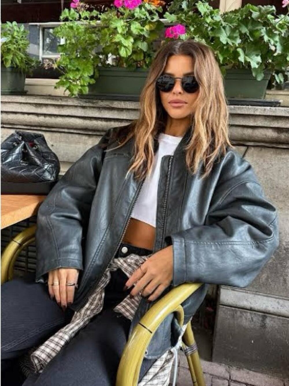 We The Free Vinny Vegan Leather Bomber